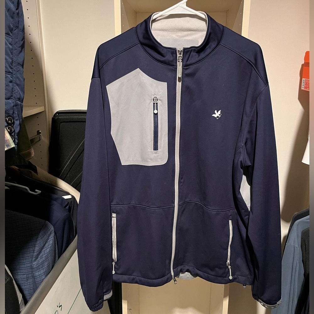 Peter Millar Softshell Lined Jacket, Size XL, Navy Blue